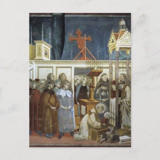 Giotto: St. Francis von Assisi Vorbereitung der Kr Postkarte (Vorderseite)