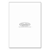 Giotto's Bell Tower in Florenz, Italien Tischnummer (Rückseite)