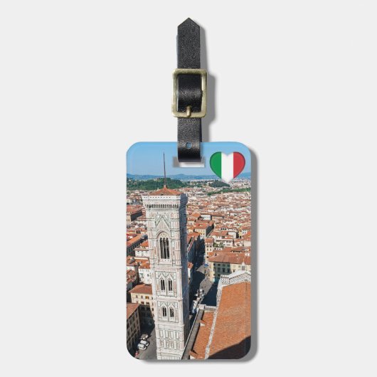 Giotto's Campanile - Florenz, Toskana, Italien Gepäckanhänger (Vorderseite vertikal)