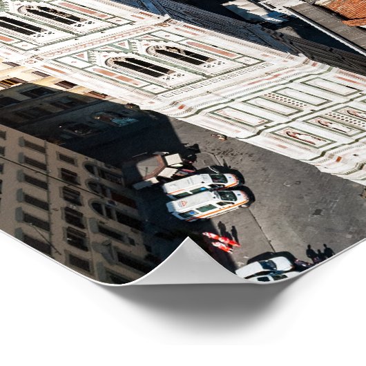 Giotto's Campanile - Florenz, Toskana, Italien Poster (Ecke)