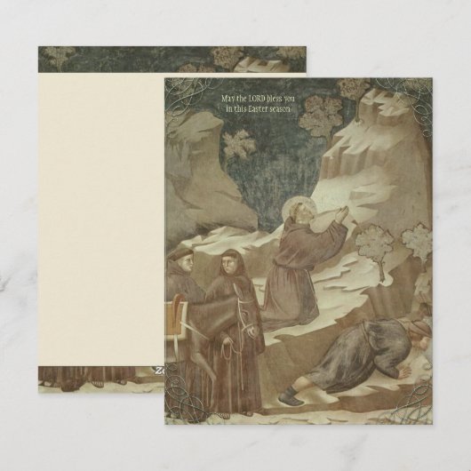 Giottos Karten St Francis Ostern (Vorne/Hinten)