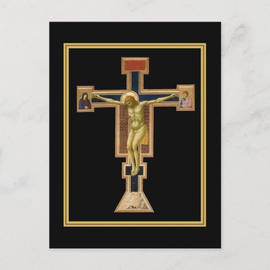 Giotto's Kruzifix 1290 - 1295 Postkarte (Vorderseite)
