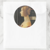 Giovanna degli Albizzi Tornabouni Runder Aufkleber (Tasche)