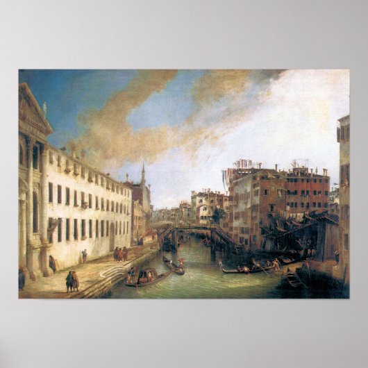 Giovanni Antonio Canal-Der Fluss Mendicanti Poster (Vorne)