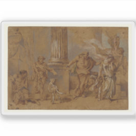 Giovanni B. Castiglione: Die Ausweisung von Hagar Aufkleber