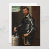 Giovanni Battista Moroni - Portrait von Mario Benv Einladung (Vorne/Hinten)