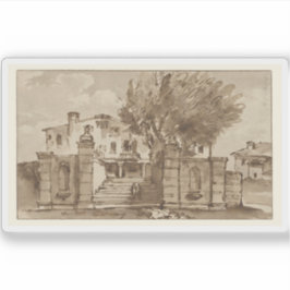 Giovanni Battista Tiepolo - Aussicht auf eine Vill Aufkleber