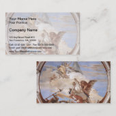 Giovanni Battista Tiepolo: Bellerophon zu Pegasus Visitenkarte (Vorne/Hinten)