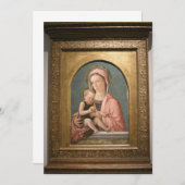 Giovanni Bellini - Madonna and Baby Einladung (Vorne/Hinten)