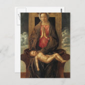 Giovanni Bellini-Madonna Cherishing for the Child Postkarte (Vorne/Hinten)