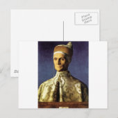 Giovanni Bellini Portrait von Doge Leonardo Loreda Postkarte (Vorne/Hinten)