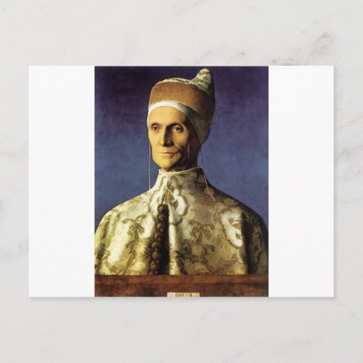 Giovanni Bellini Portrait von Doge Leonardo Loreda Postkarte (Vorderseite)