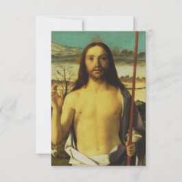 Giovanni Bellini’s Christ Blessing Holy Card Dankeskarte