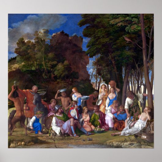 Giovanni Bellini Titian Feast of the Gods Poster (Vorne)