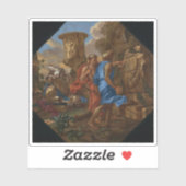 Giovanni Benedetto Castiglione - Arcadian Shepherd Aufkleber (Blatt)