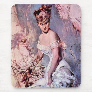 Giovanni Boldini - der Schauspielerin Alice Mousepad