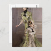 Giovanni Boldini - Madame Georges Hugo und ihr Soh Postkarte (Vorne/Hinten)