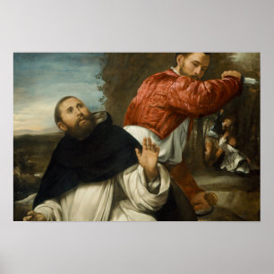 Giovanni Girolamo Savoldo - Der Tod des Heiligen P Poster