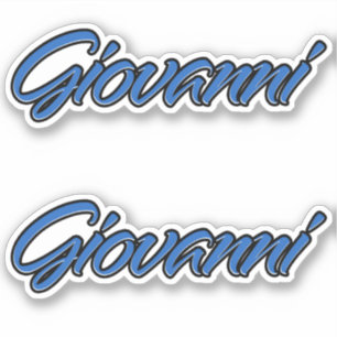 Giovanni Name blue Aufkleber Sticker Stickerset
