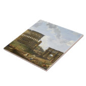 Giovanni Paolo Panini Blick auf das Kolosseum Fliese (Seite)