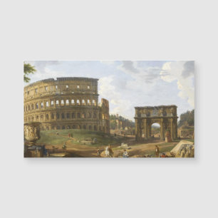 Giovanni Paolo Panini Blick auf das Kolosseum Magnetkarte