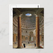 Giovanni Paolo Panini - The Pantheon, Rom Postkarte (Vorne/Hinten)