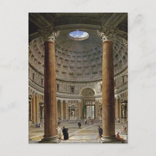 Giovanni Paolo Panini - The Pantheon, Rom Postkarte (Vorderseite)