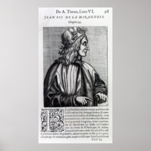 Giovanni Pico della Mirandola von Poster