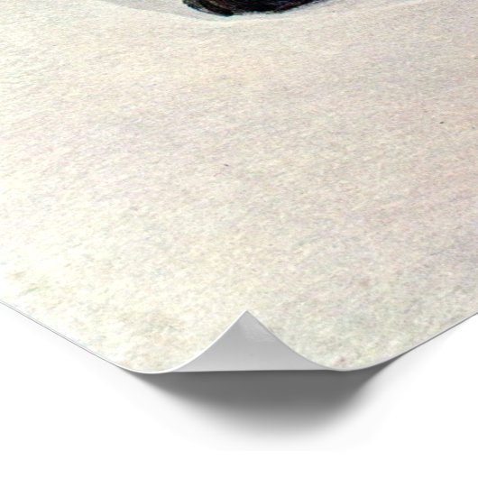 Giovanni Segantini - Der Schmerz der Trauer Poster (Ecke)