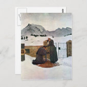 Giovanni Segantini - Der Schmerz der Trauer Postkarte (Vorne/Hinten)