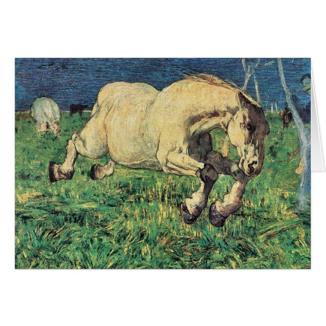 Giovanni Segantini - galoppierendes Pferd (Vorderseite (Horizontal))