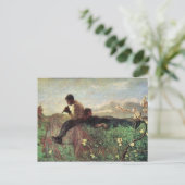 Giovanni Segantini - Idyll Postkarte (Stehend Vorderseite)