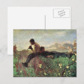 Giovanni Segantini - Idyll Postkarte (Vorne/Hinten)
