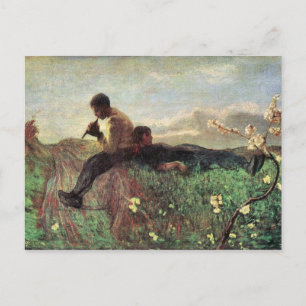 Giovanni Segantini - Idyll Postkarte