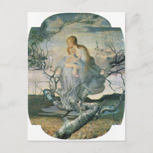 Giovanni Segantini - Lebensengel Postkarte