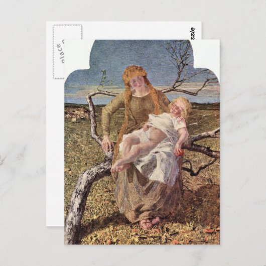 Giovanni Segantini - Obst der Liebe Postkarte (Vorne/Hinten)