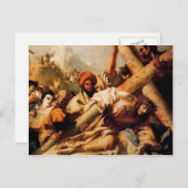 Giovanni Tiepolo-Christi fällt auf dem Weg nach Ca Postkarte (Vorne/Hinten)