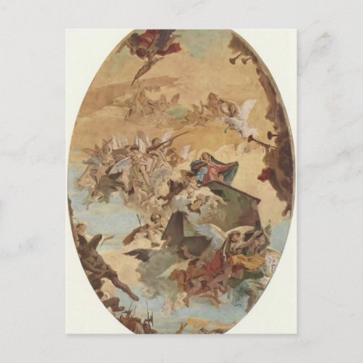 Giovanni Tiepolo: Transport des Heiligen Hauses Postkarte (Vorderseite)