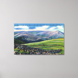 Gipfel-Ansicht der Zahn-Schiene, Nordspitzen Leinwanddruck