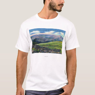 Gipfel-Ansicht der Zahn-Schiene, Nordspitzen T-Shirt
