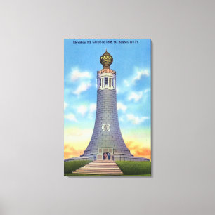 Gipfel-Ansicht des Staats-Kriegs-Denkmals Leinwanddruck