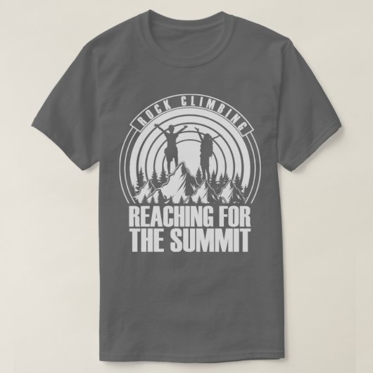 Gipfel Bergsteigen T-Shirt (Design vorne)