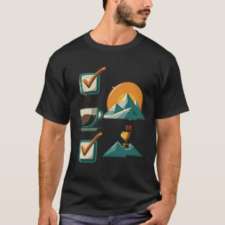 Gipfel-Checkliste | Kaffee-Erfolg & Berg T-Shirt