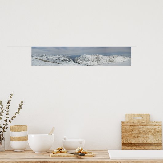 Gipfel des Baldy Mountain, Alta Utah Poster (Küche)