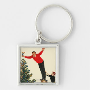 Gipfel des Baumes Schlüsselanhänger