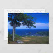 Gipfel des Berges Battie, Hügel von Camden Postkarte (Vorne/Hinten)