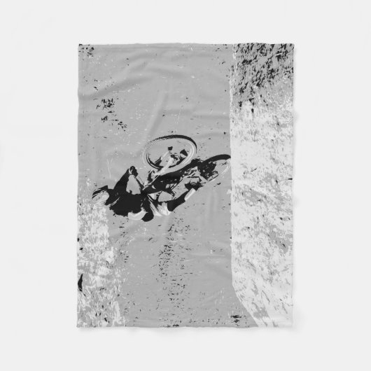 Gipfel des Berges - Mountain Biker Fleecedecke (Vorderseite)