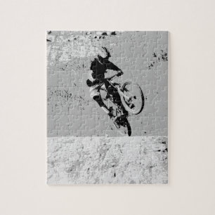 Gipfel des Berges - Mountain Biker Puzzle