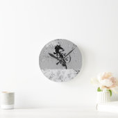Gipfel des Berges - Mountain Biker Runde Wanduhr (Zuhause)