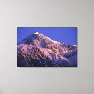 Gipfel des Denali-Gipfels Mt. McKinley) bei Leinwanddruck
